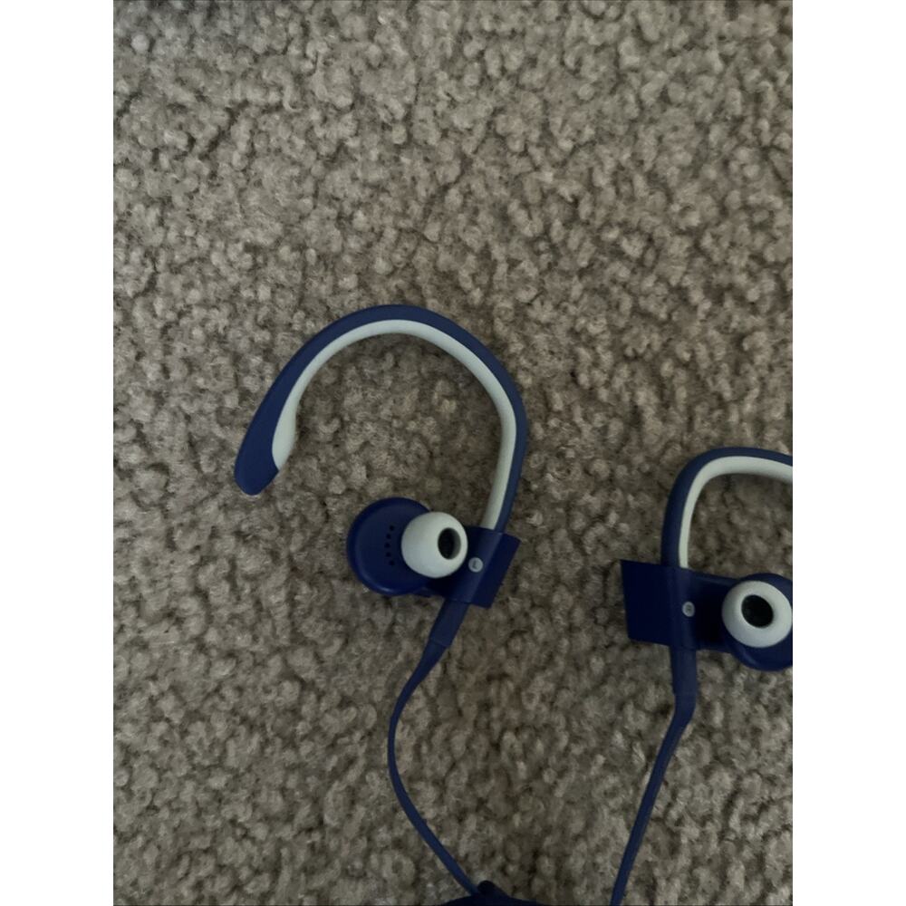 Genuine Power Beats 1 By Dr. Dre Wired Blue Original Pre-owned - Picture 6 of 8